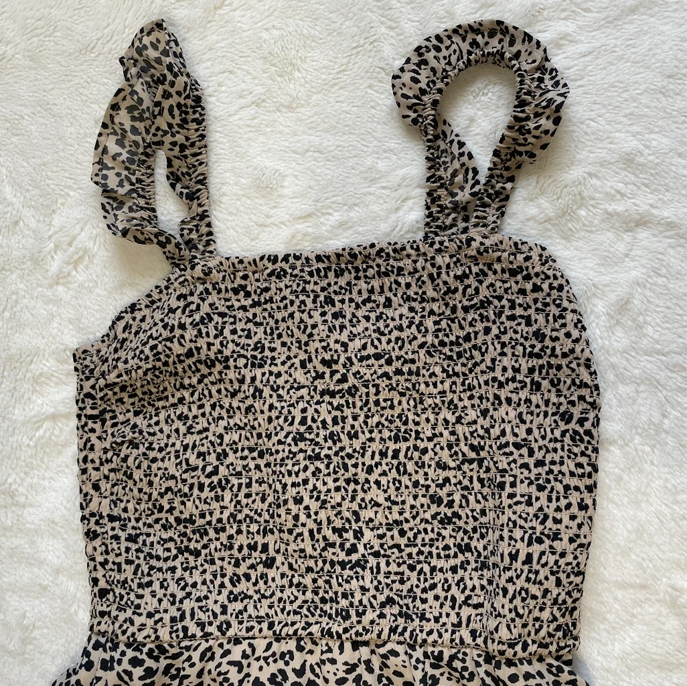 Abercombrie & Fich Leopard Print Maxi Dress Size S